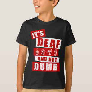Language Deaf Awareness Hand Talk Asl Lenguaje De T-Shirt