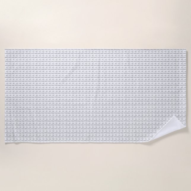 language Design Fourteen Beach Towel (Front)