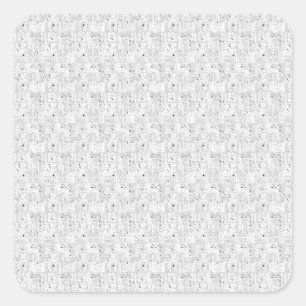 language Design One Hundred One Square Sticker