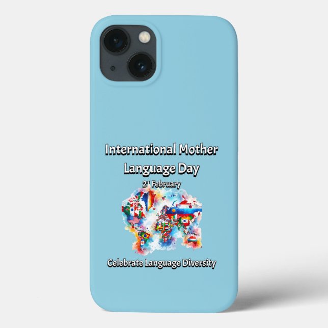 Language Diversity. International Mother Language  Case-Mate iPhone Case (Back)