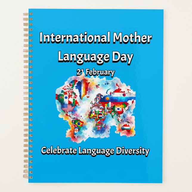 Language Diversity. International Mother Language  Planner (Front)