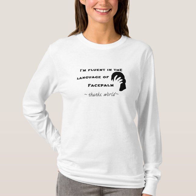 Language of Facepalm T-Shirt (Front)