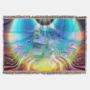 Language of Light Vibrations Throw Blanket