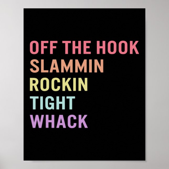 Language Off Hook Asl Slang Tee Deaf Awareness Mon Poster (Front)