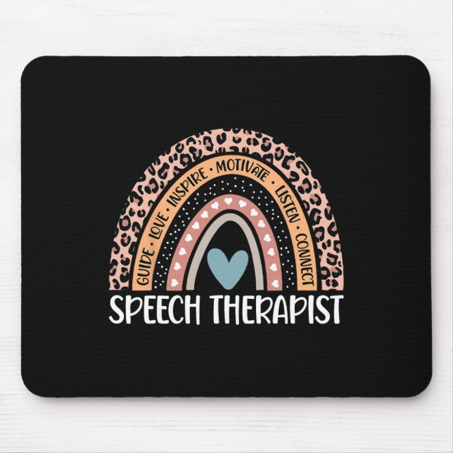 Language Pathologist 100th Day Of School Slp Thera Mouse Pad (Front)