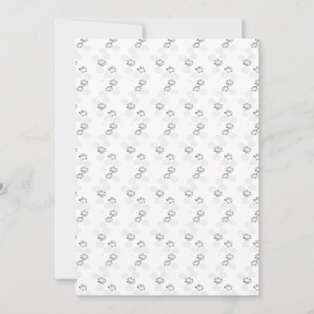 Language, Snow Drift Invitation (Front)