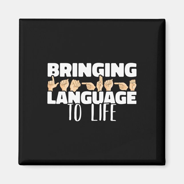 Language To Life American Sign Language Asl  Magnet (Front)