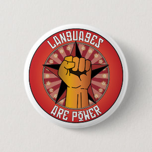Languages Are Power 2 Inch Round Button