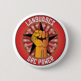 Languages Are Power 2 Inch Round Button