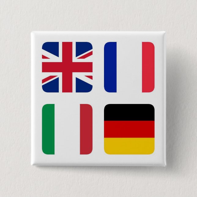 Languages spoken - Spoken languages 2 Inch Square Button (Front)