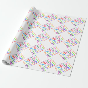 Languages Thank-You Wrapping Paper