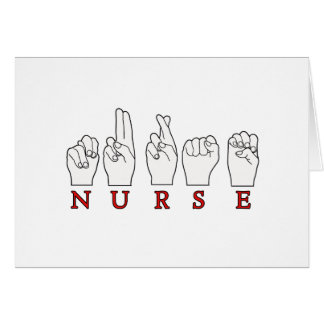 LANGUE DES SIGNES D'ASL FINGERSPELLED D'INFIRMIÈRE