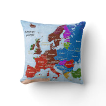 Langues de coussin de l'Europe
