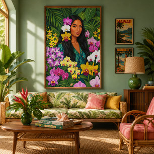 Lani dans une impression sur toile d'orchidées