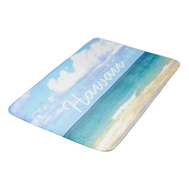 lani kai beach in Hawaii Bath Mat (Angled)