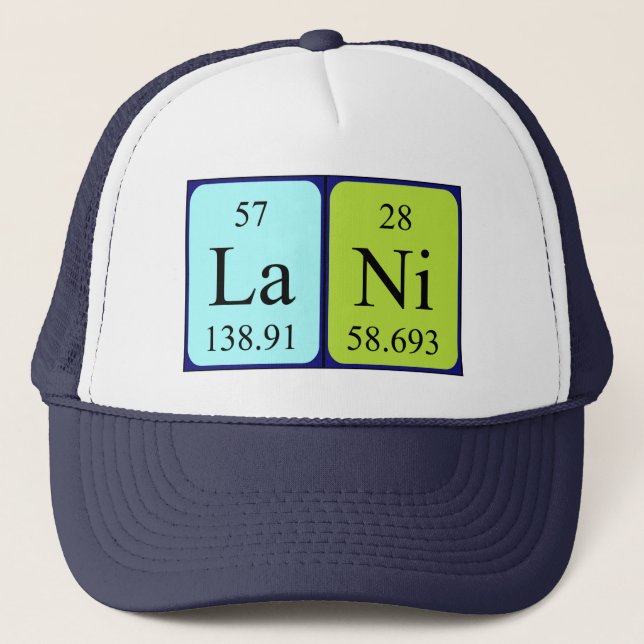 Lani periodic table name hat (Front)