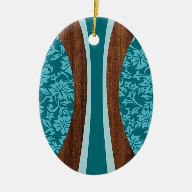 Laniakea Hawaiian Surfboard Ornament (Front)