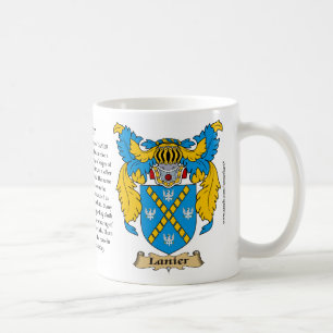 Lanier, the Origin, the Meaning and the Crest Coffee Mug