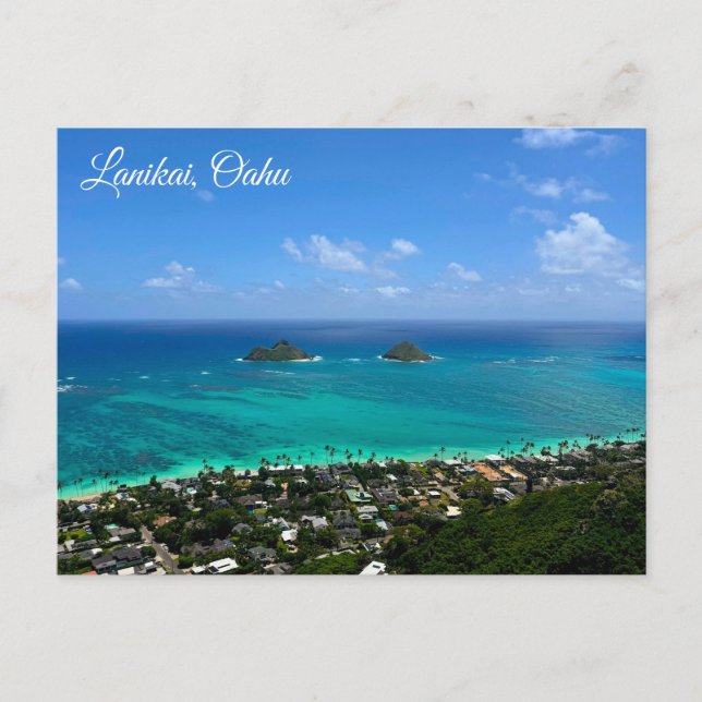 Lanikai Oahu Postcard (Front)