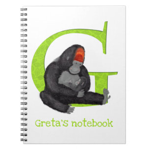 L'animal ABC G est pour le carnet de gorille