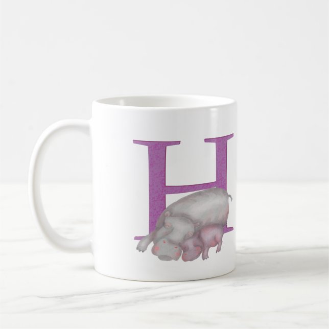 L'animal ABC H est pour la tasse d'hippo (Gauche)