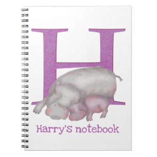 L'animal ABC H est pour le carnet hippo