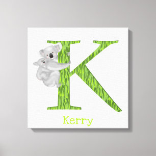 L'animal ABC K est pour l'impression de toile de k