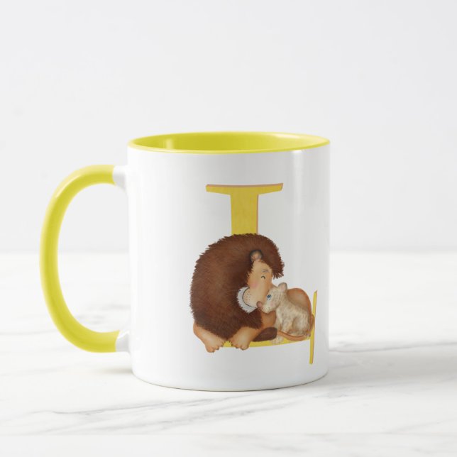 L'animal ABC L est pour la tasse de lion (Gauche)