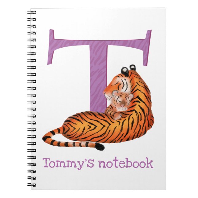 L'animal ABC T est pour le carnet tigre (Devant)