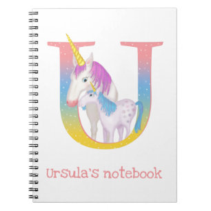 L'animal ABC U est pour le carnet de licorne