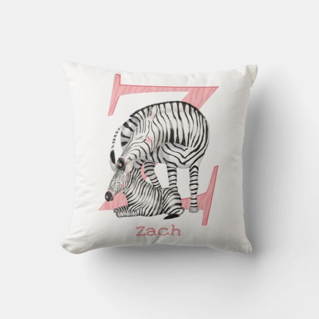 L'animal ABC Z est destiné au coussin zèbre (Recto)