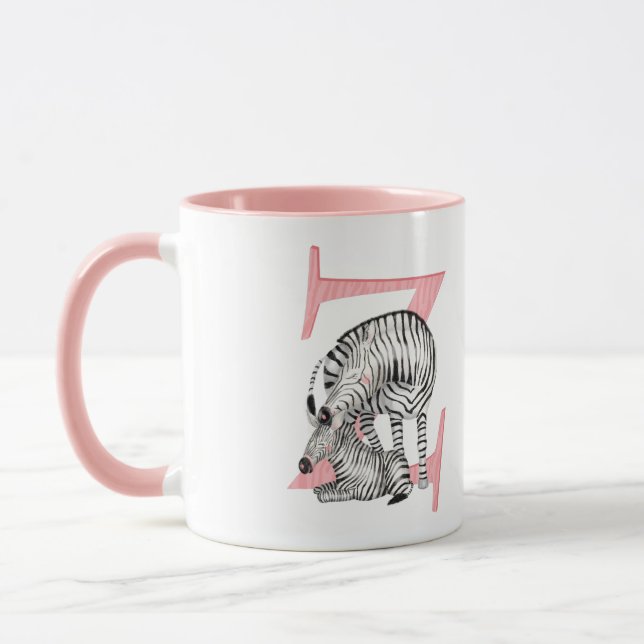 L'animal ABC Z est pour zebra mug (Gauche)