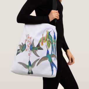 L'animal d'oiseaux de colibri fleurit le sac