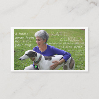 l'animal familier reposent la carte de visite