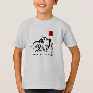 L'année chinoise du porc badine le T-shirts