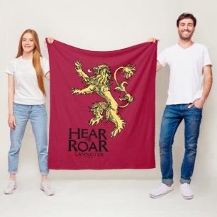 Lannister Sigil - Hear Me Roar Fleece Blanket