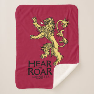 Lannister Sigil - Hear Me Roar Sherpa Blanket