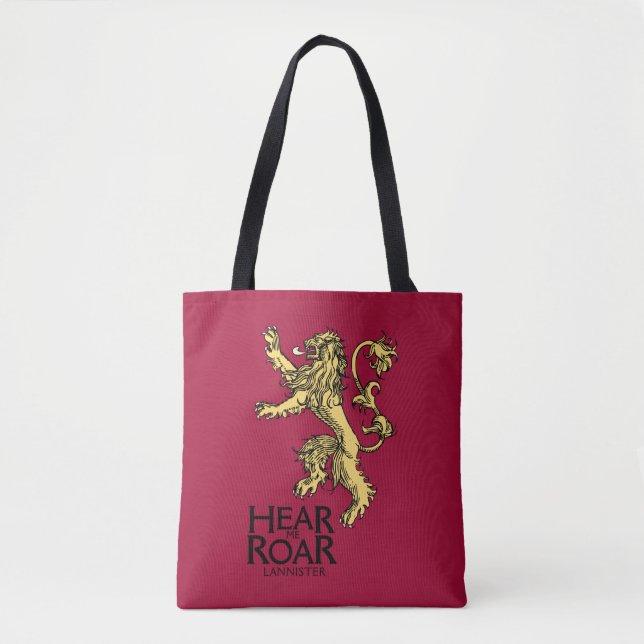 Lannister Sigil - Hear Me Roar Tote Bag (Front)