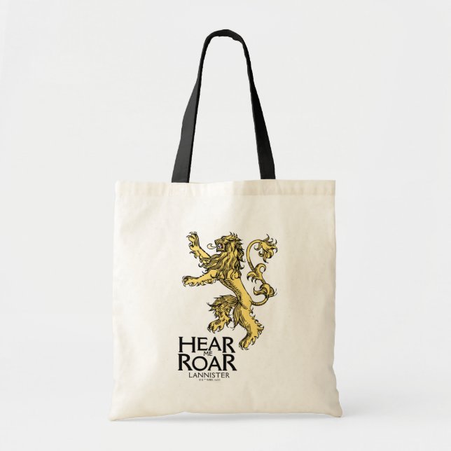 Lannister Sigil - Hear Me Roar Tote Bag (Front)