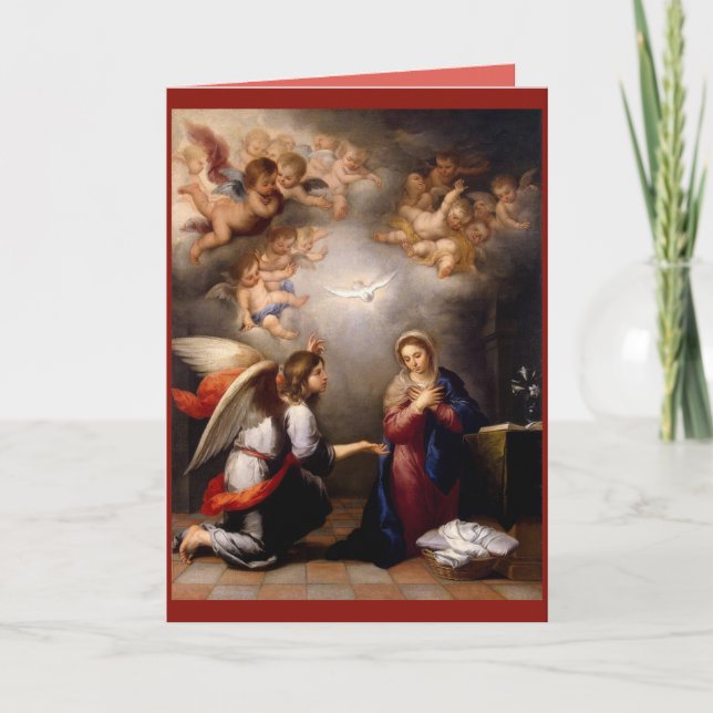 L'Annonciation de Murillo (détail) Carte de vacanc (Devant)