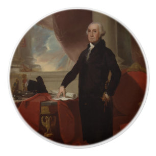 Lansdowne Portrait: US President George Washington Ceramic Knob