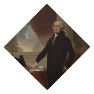 Lansdowne Portrait: US President George Washington Graduation Cap Topper