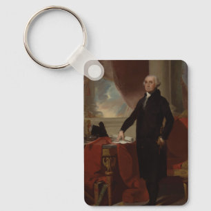 Lansdowne Portrait: US President George Washington Keychain