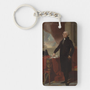 Lansdowne Portrait: US President George Washington Keychain