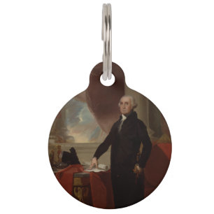 Lansdowne Portrait: US President George Washington Pet Tag