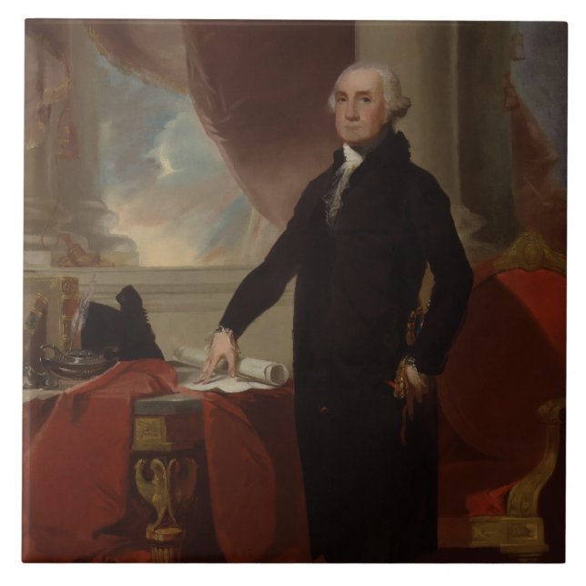 Lansdowne Portrait: US President George Washington Tile (Front)