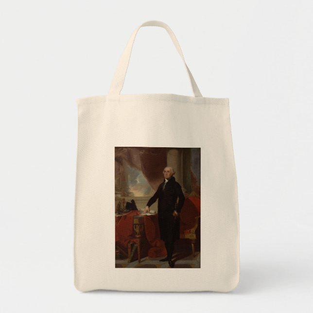 Lansdowne Portrait: US President George Washington Tote Bag (Front)
