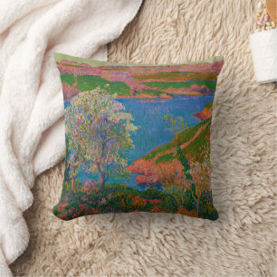 L'Anse du Goulineau, Henry Moret Throw Pillow