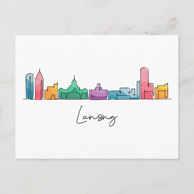 Lansing MICHIGAN Postcard (Front)