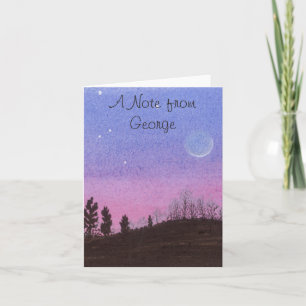 Lansing Moon and Stars Note Card